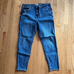 Kensie Vintage Luxe "The Kelsey" High Rise Skinny Jeans, Size 14